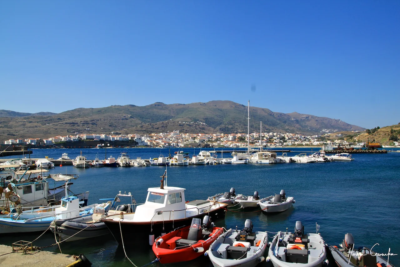 View of Kastron from the port