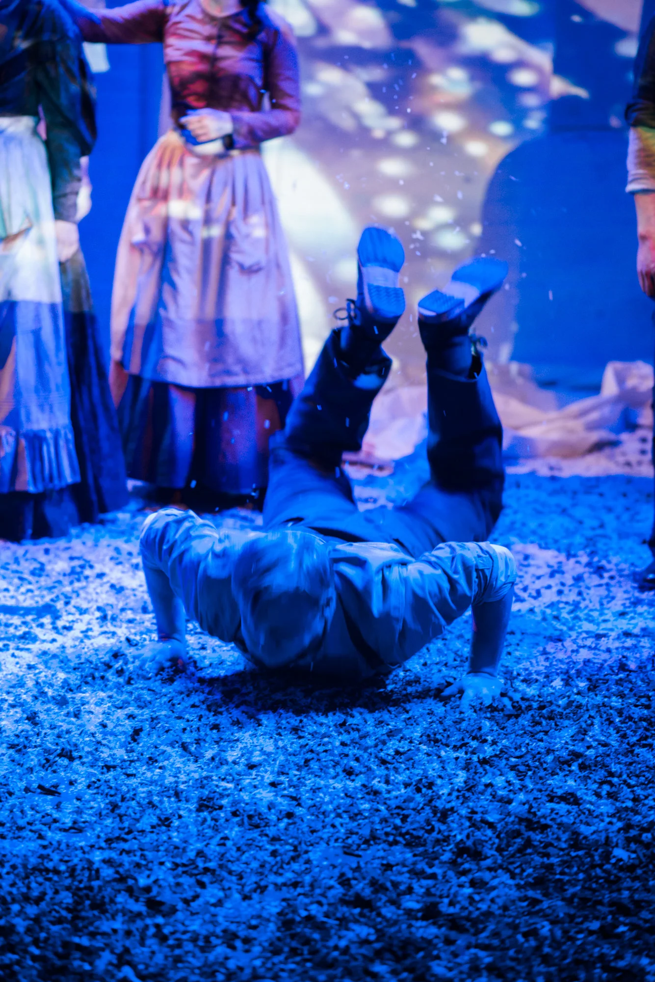 The Tower, written by Adam Scott Mazer, directed by Philip Gates, Choreo by Alexa Andreas. Photo Eileen Meny.