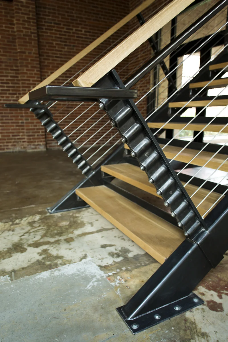 Detail of stair posts