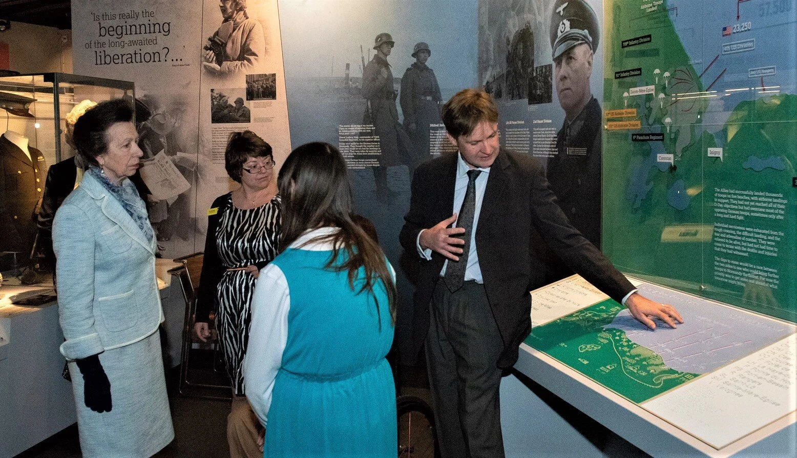 Image of HRH The Princess Royal opening the exhibition.