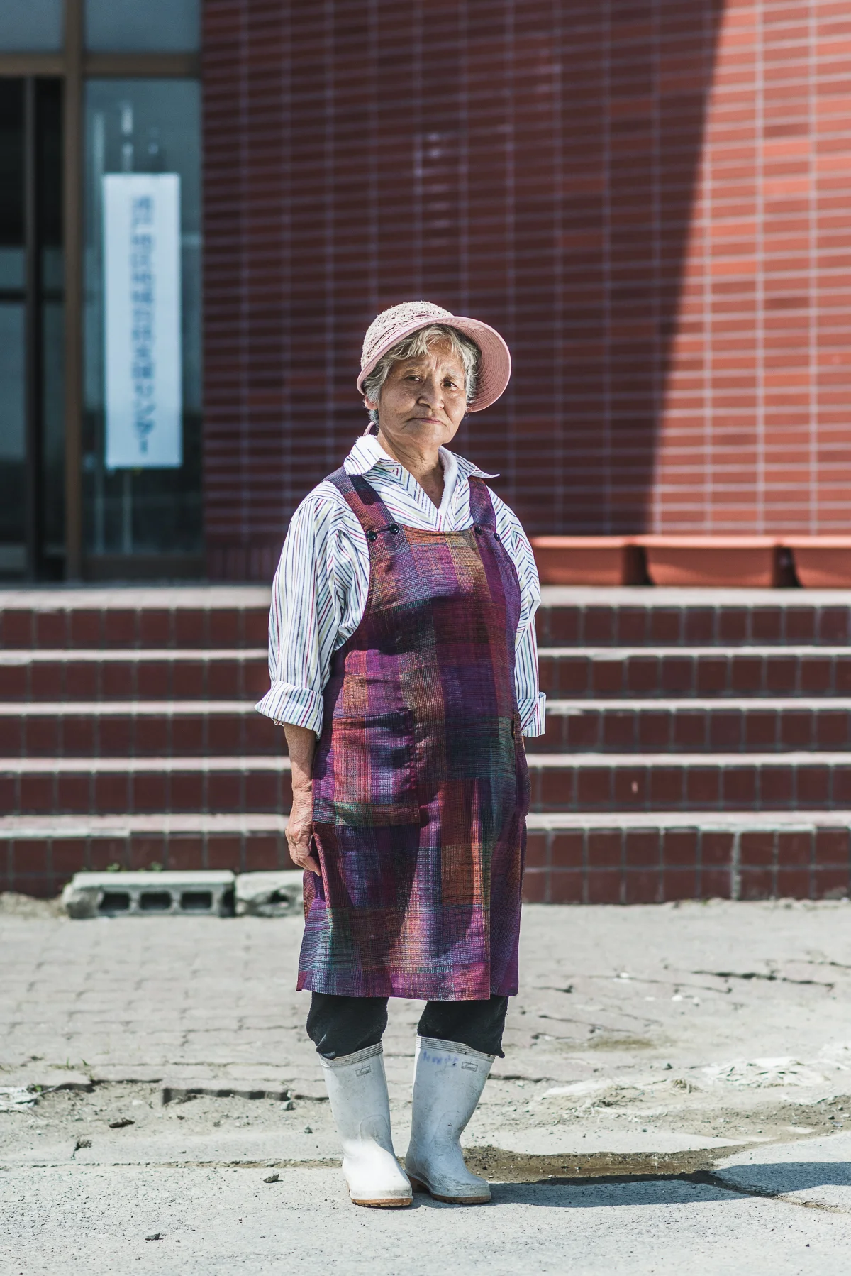  Hariko Watanabe, 74, Urato Islands, RapeseedOriginally from Yamagate, Hariko grew up helping her parents with rice. She moved to Urato Island at 28 to be with her husband. When he died, she took up rapeseed farming with her friend, Hatsumu, to occup
