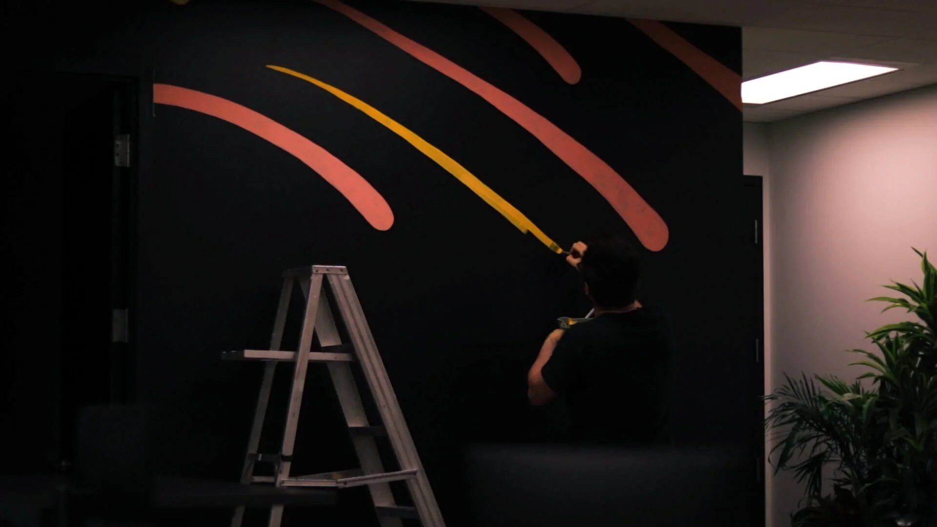 ✍️ Process: Painting some movement lines