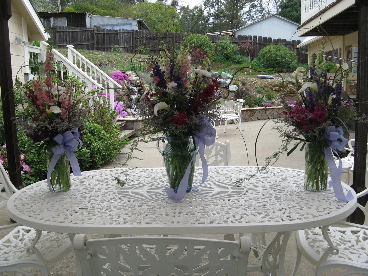 Buffet & Centerpieces Spring Wedding 2015
