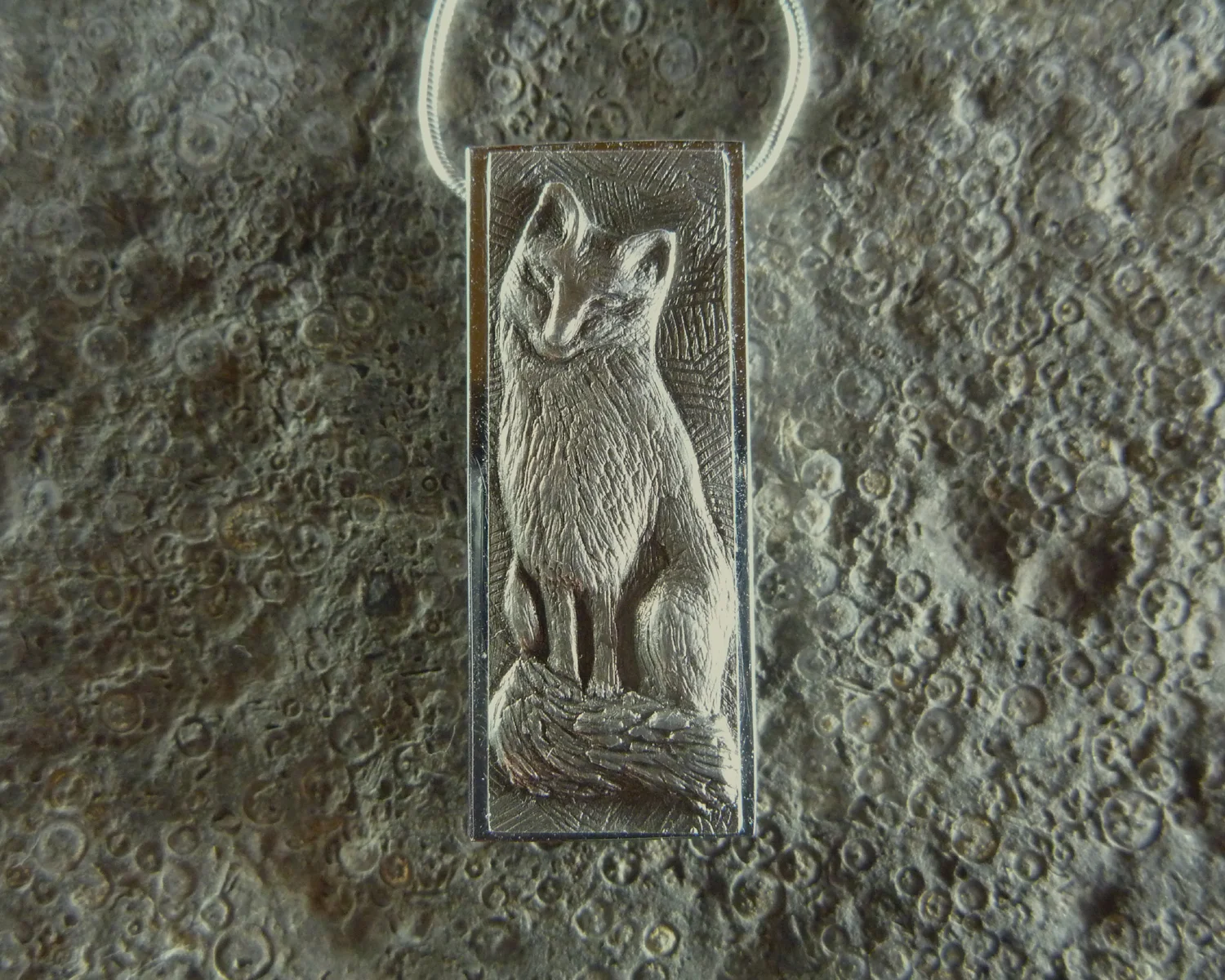 Fox commissioned flash drive pendant