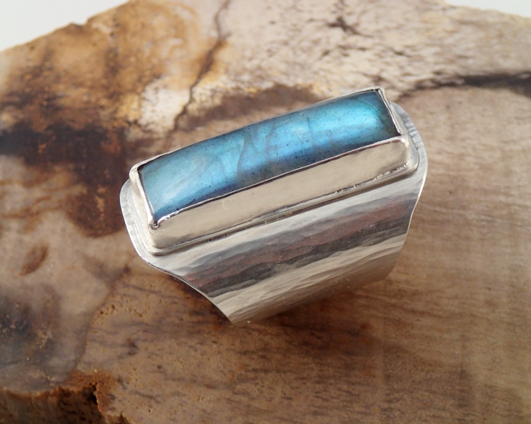Labradorite Statement Ring