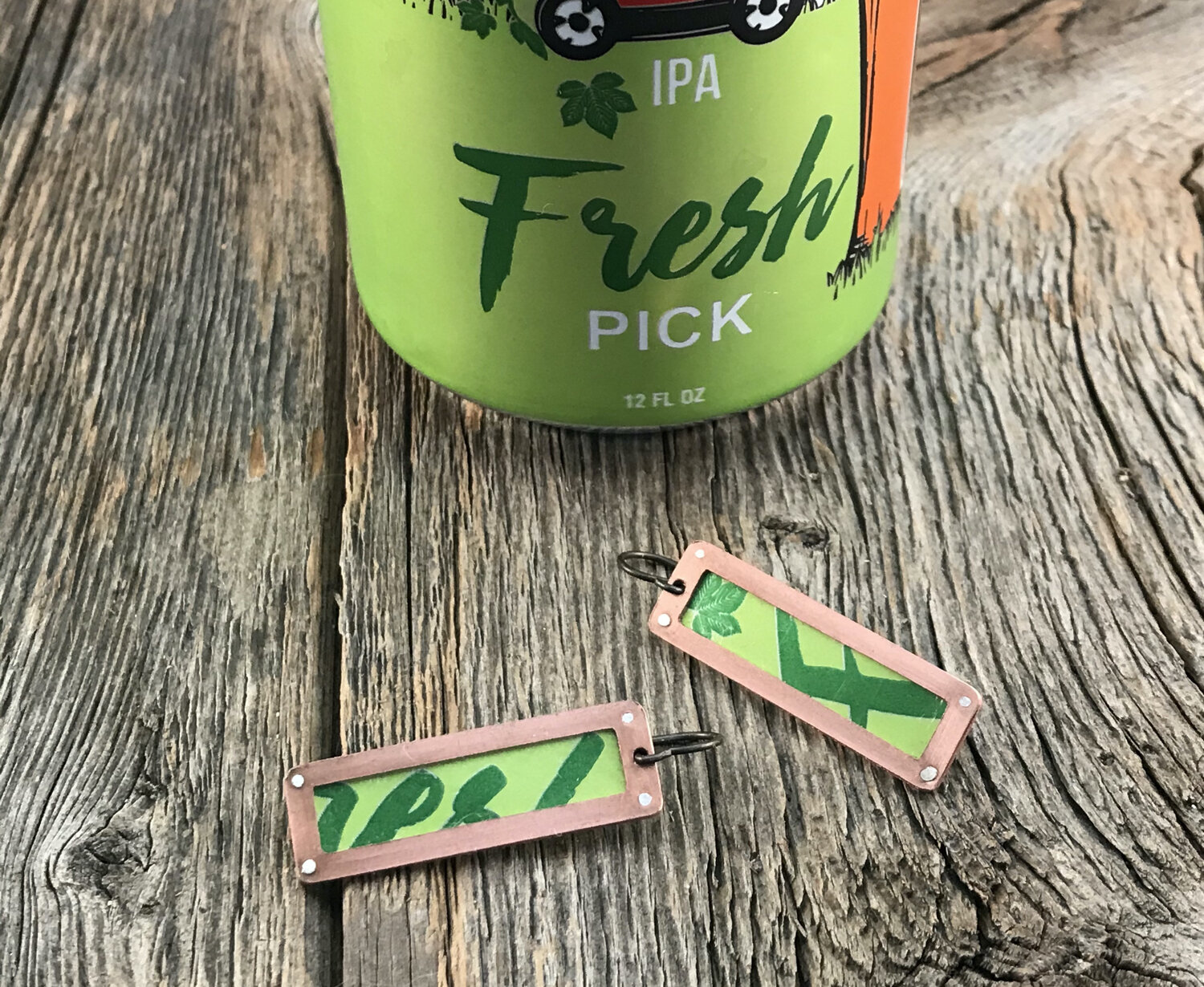 Beer Can Earrings