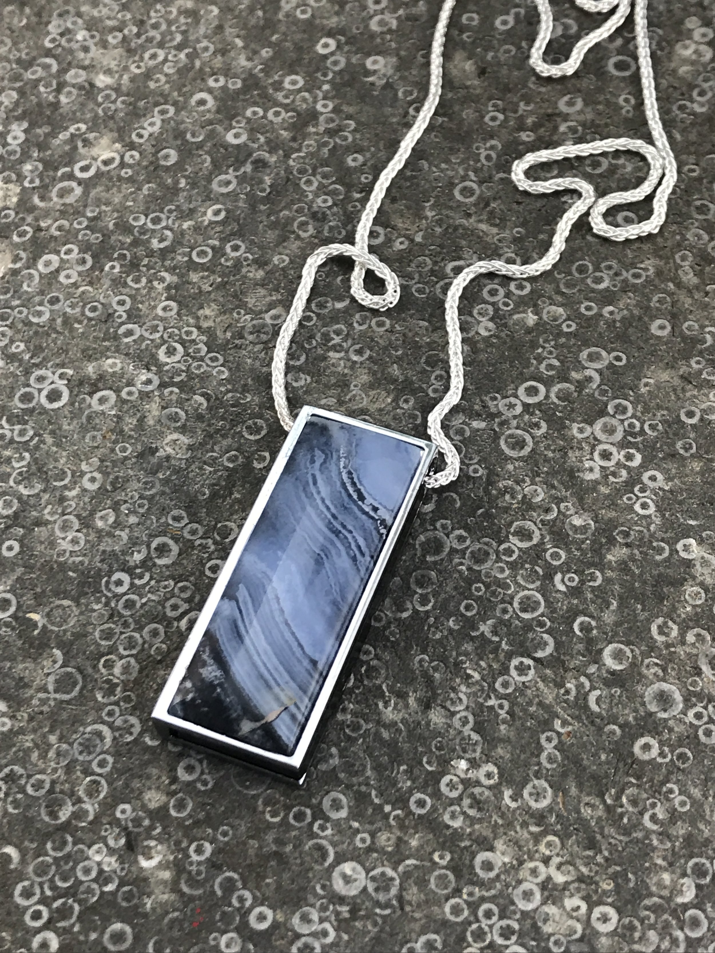 Lace Agate Flash Drive Pendant