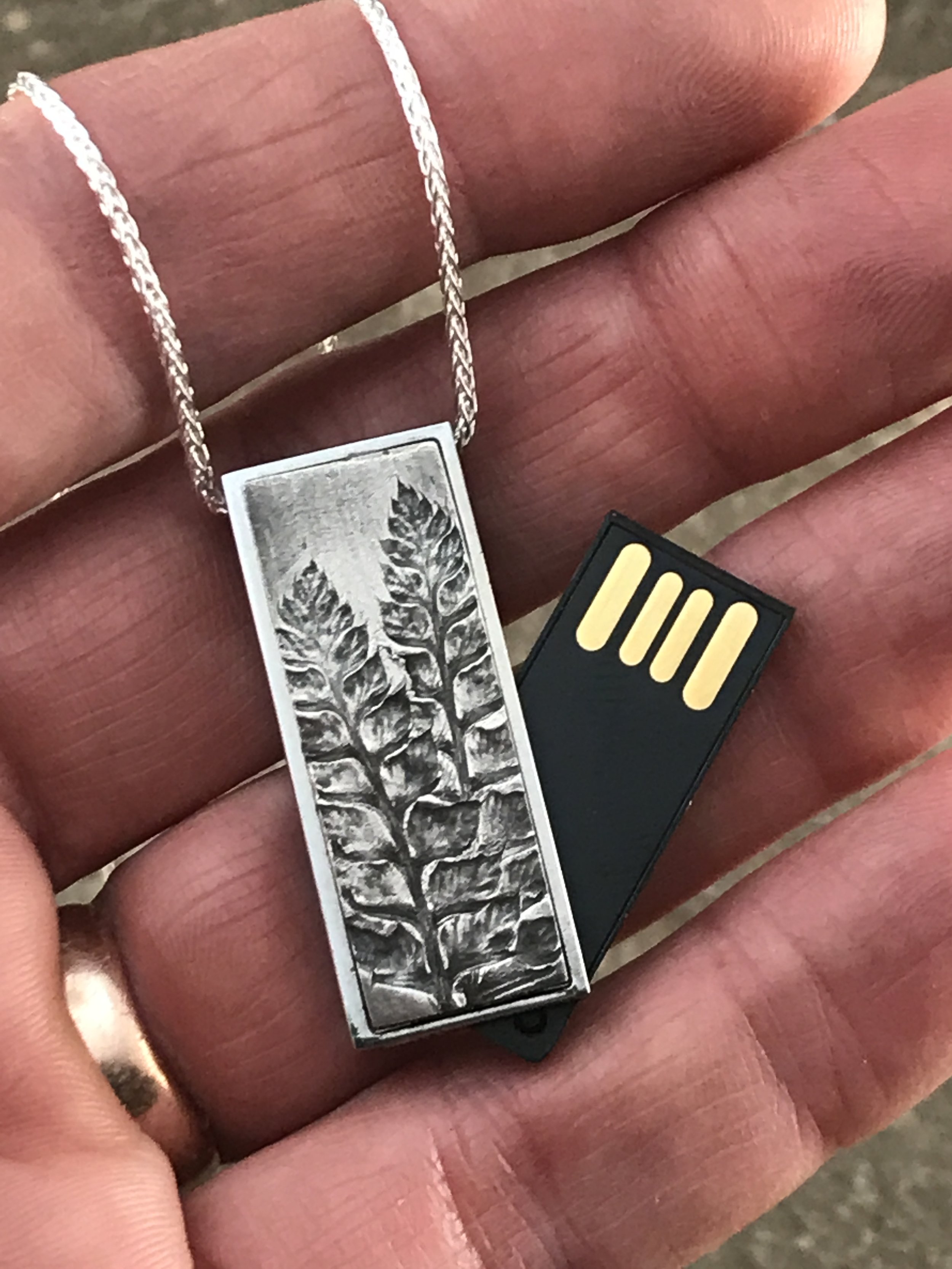 Fern Flash Drive Pendant