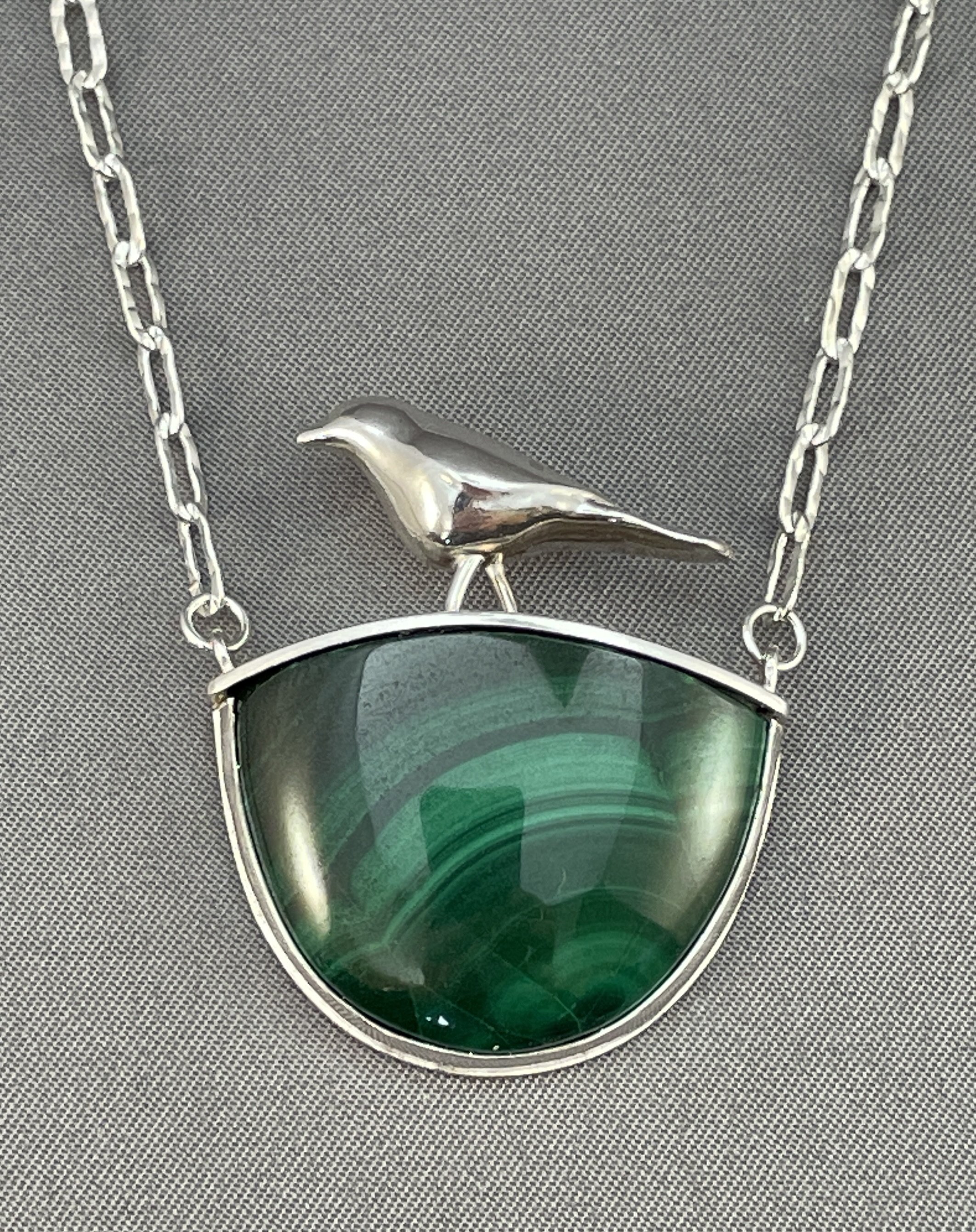 Bird on a Malachite Perch