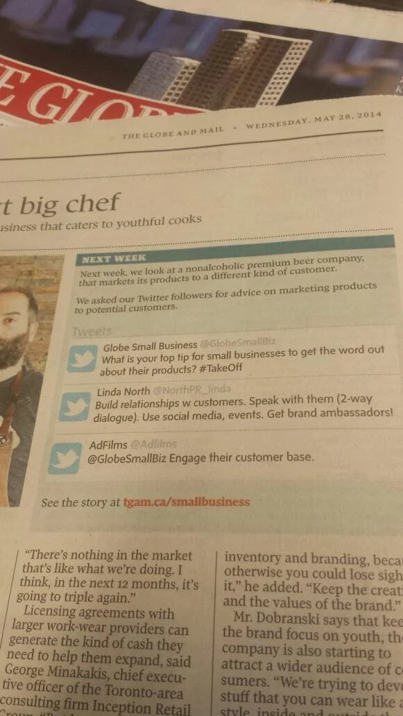 Social media in a print publications? Can it be?