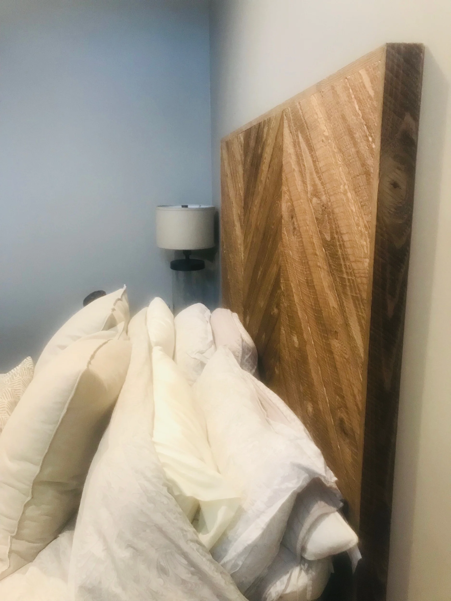 Herringbone headboard