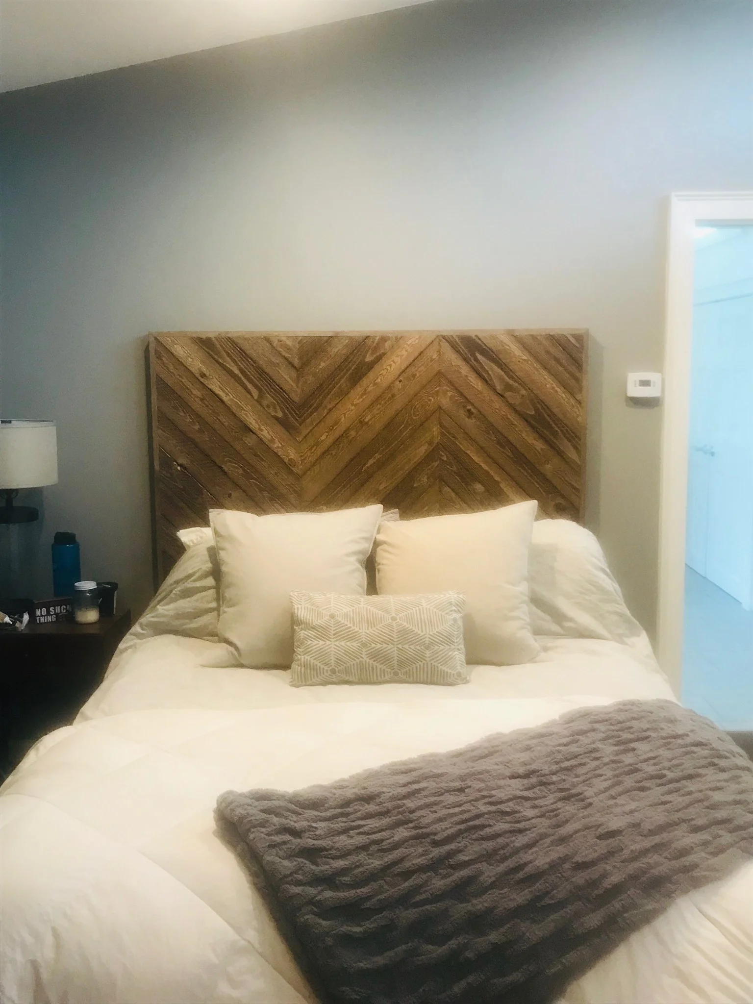 Herringbone headboard