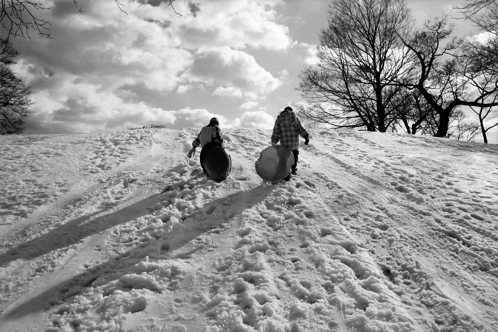 Sledding partners, Worcester