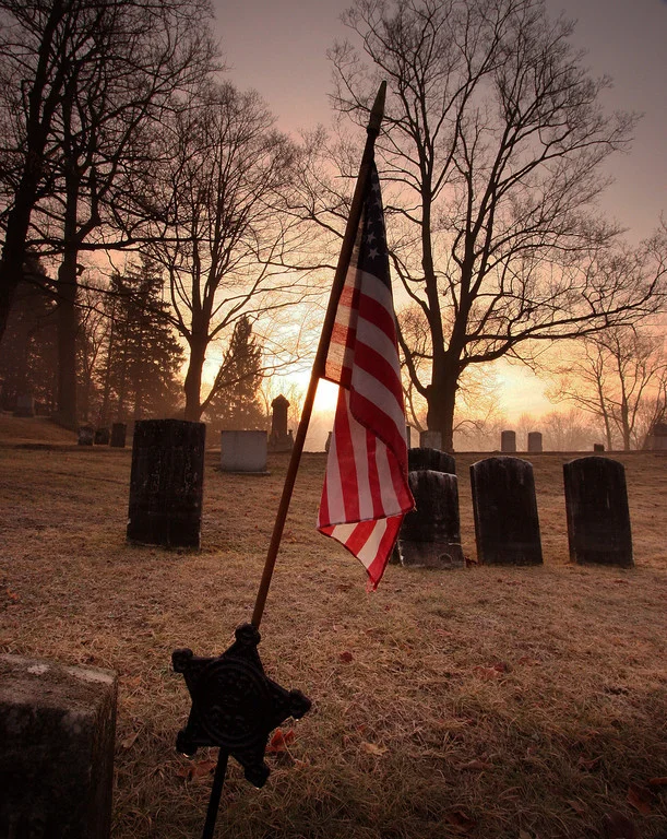 Cemetery sunrise, Uxbridge