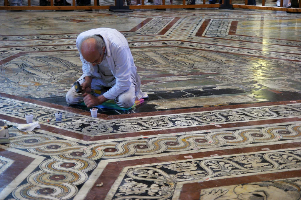      

 
  Floor restoration, Duomo, Siena
 






















     