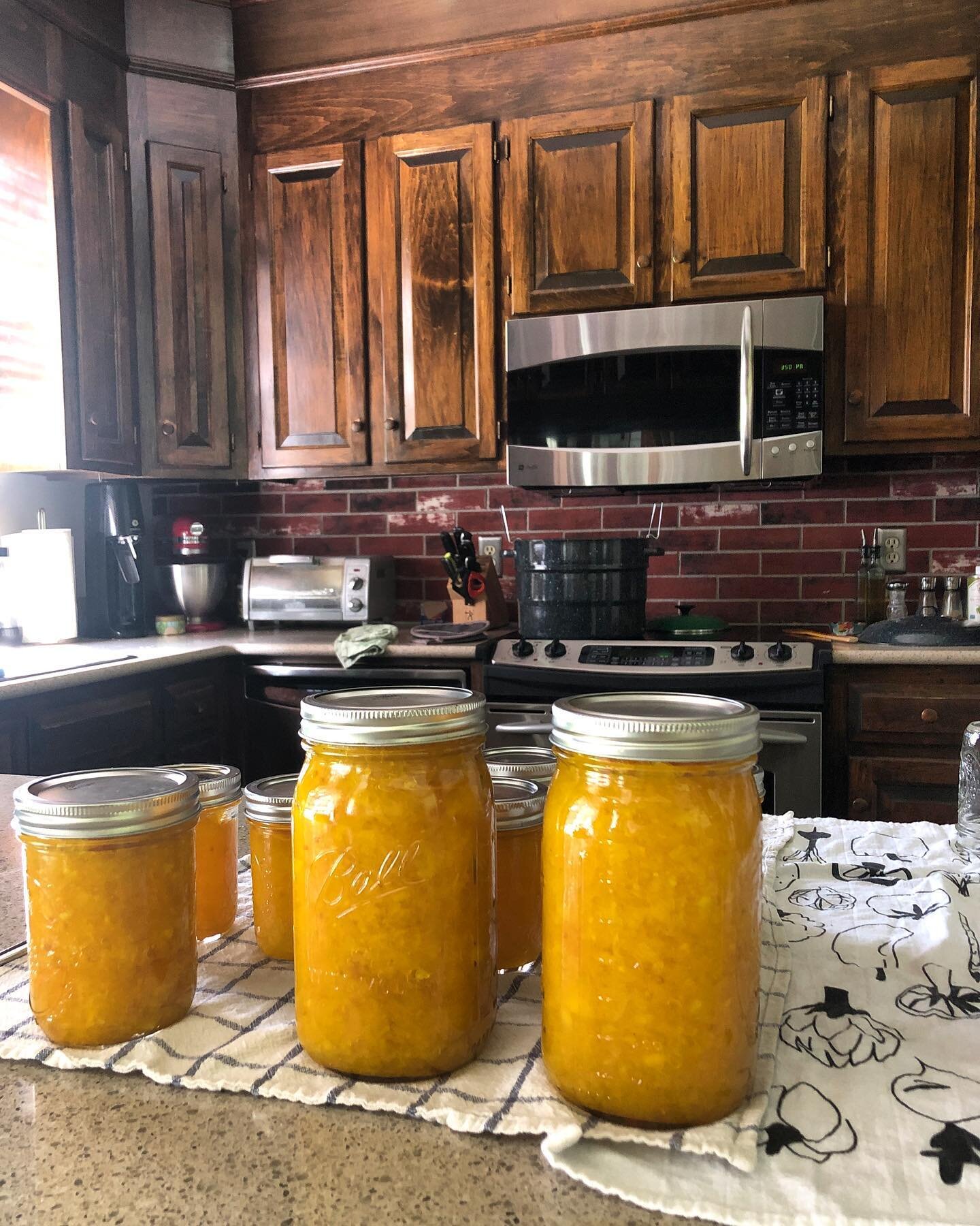 Made our first batch of relish (which turned out golden) with cucumbers from our garden. Now it&rsquo;s fig season and I&rsquo;m making jam + preserves. Canning foods to enjoy ourselves and share with others is something I am becoming very passionate