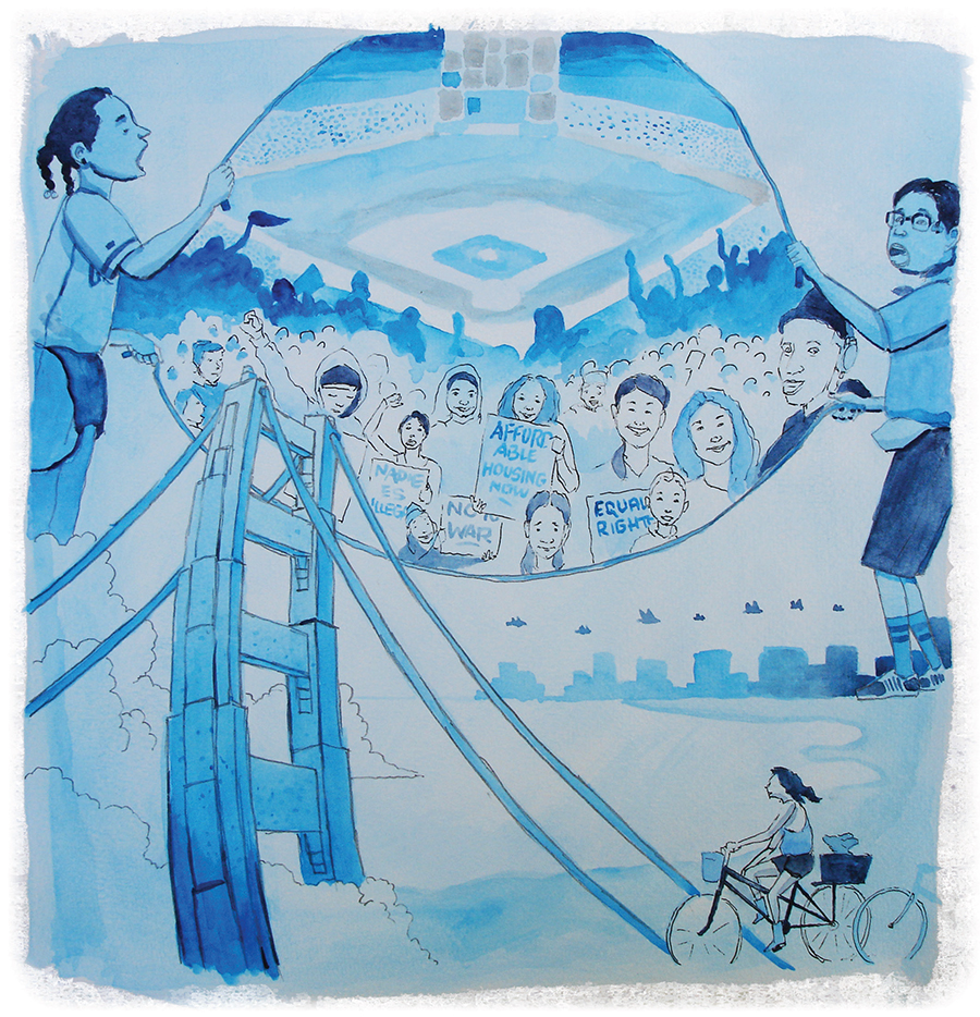 City Living illustration for the SF Bay Guardian's 2013 Best of the Bay edition by Robert Trujillo