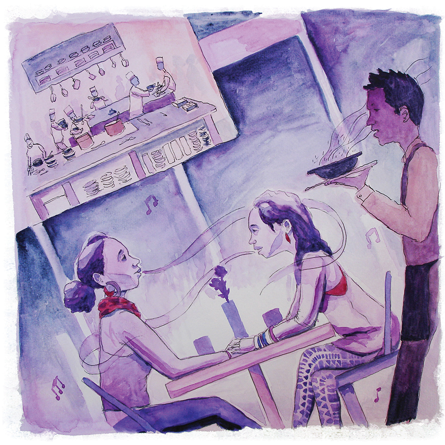 Food + Drink illustration for the SF Bay Guardian's 2013 Best of the Bay edition by Robert Trujillo