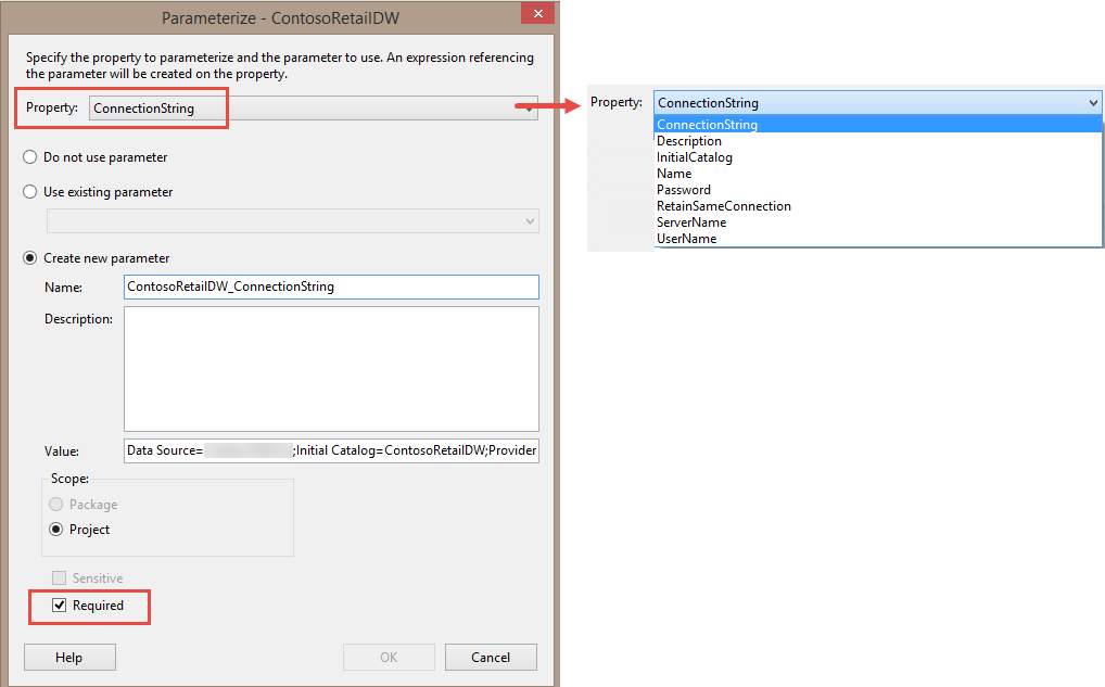 Parameterizing Connections and Values at Runtime Using SSIS Environment