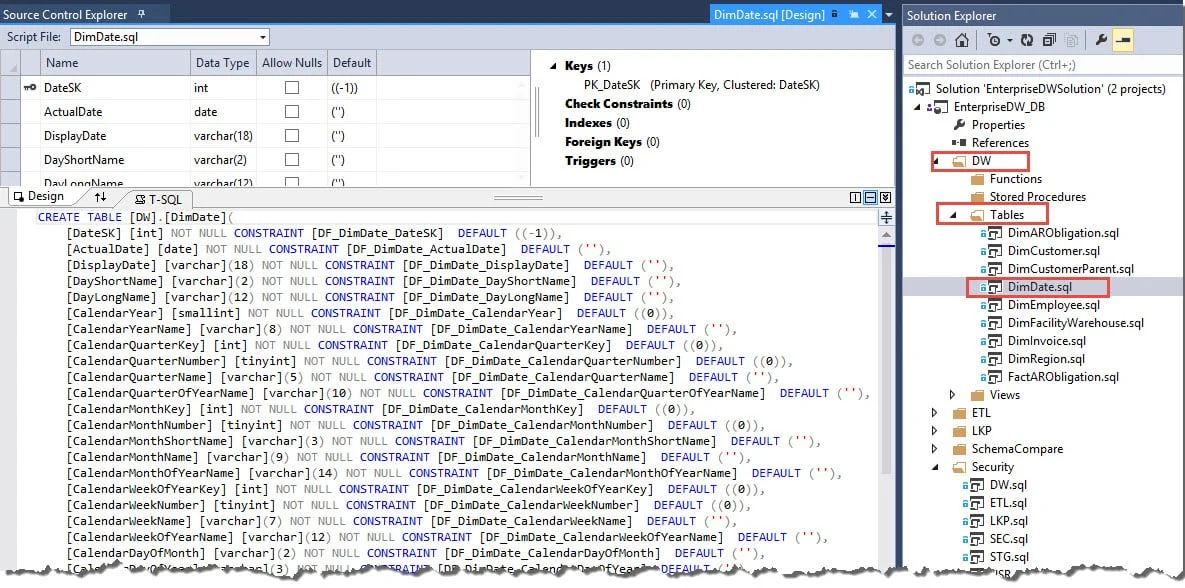 Why You Should Use a SSDT Database Project For Your Data Warehouse ...