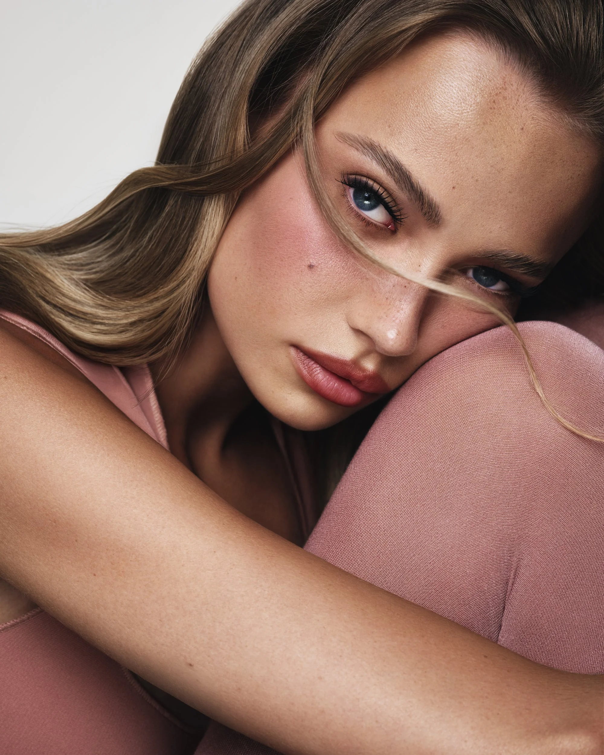 Emma Ellingsen for ss26 Art of skin campaign for Nabla Cosmetics 