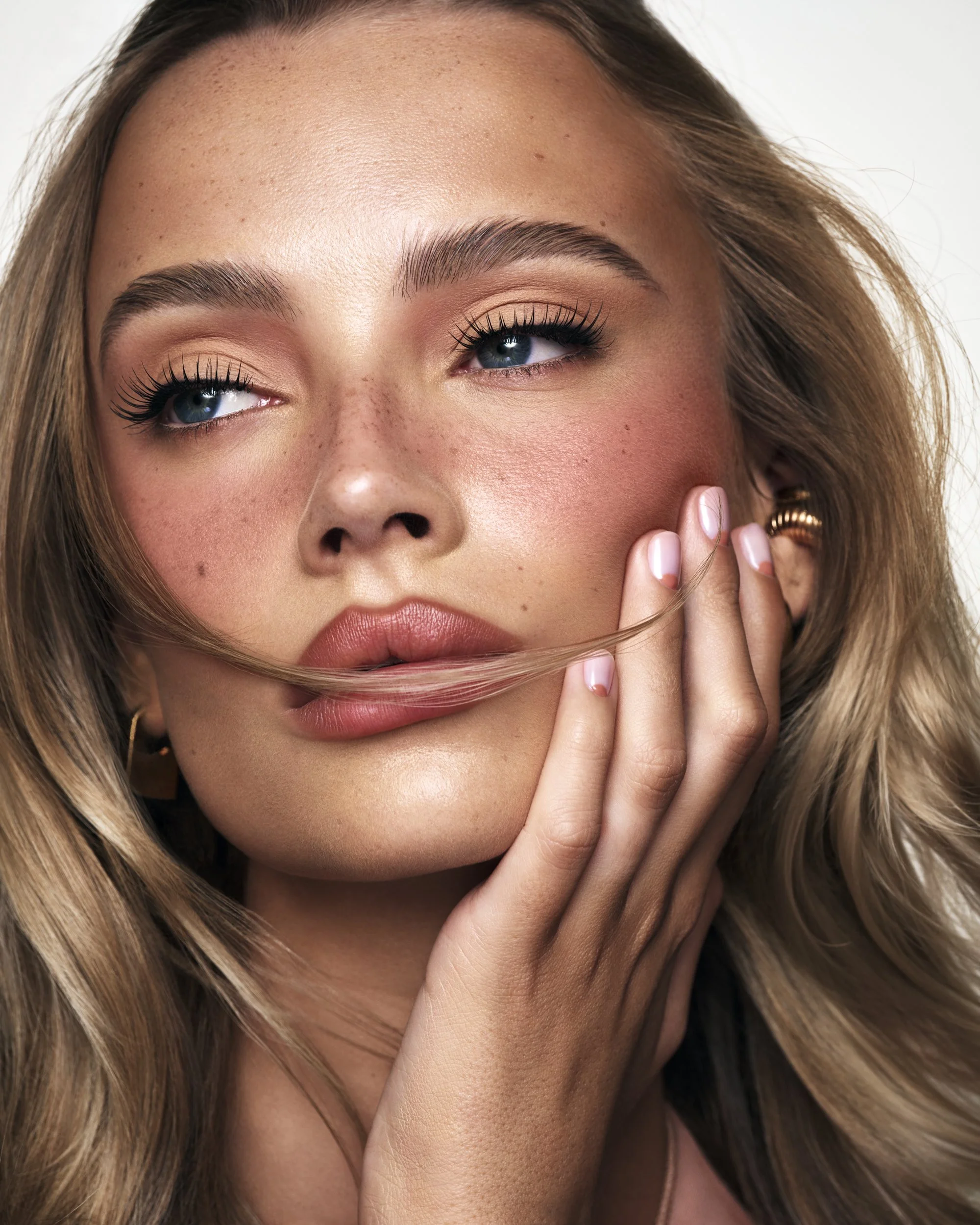 Emma Ellingsen for ss26 Art of skin campaign for Nabla Cosmetics 