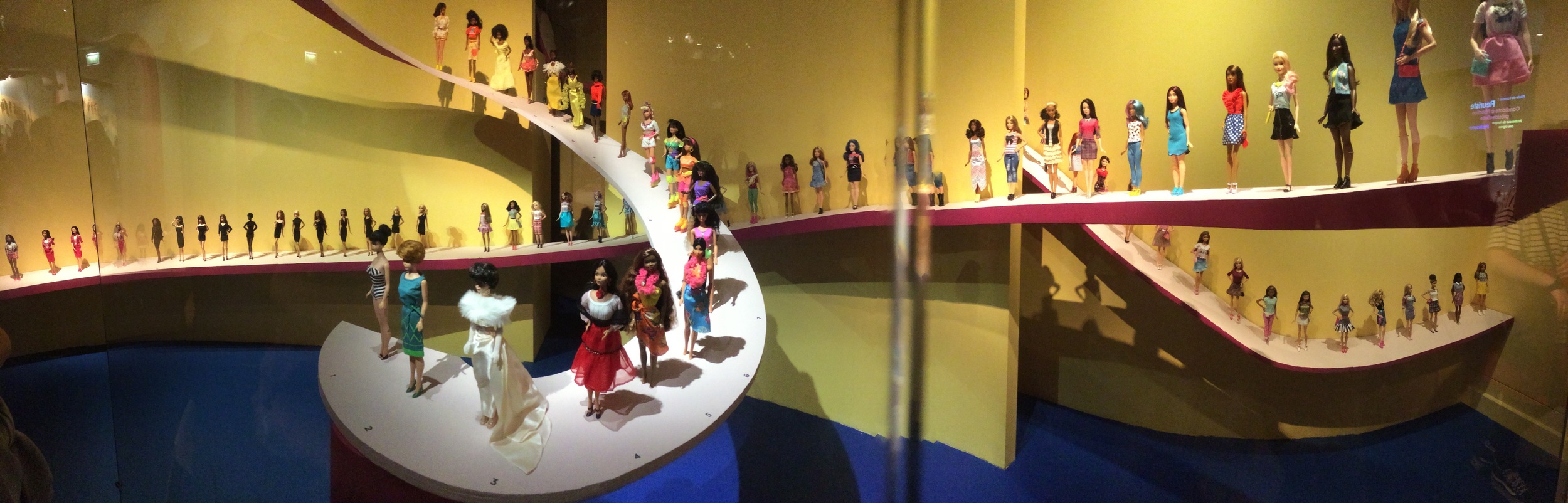 And the other side of the wall had a retrospective of Barbie. I wasn't expecting to see much.