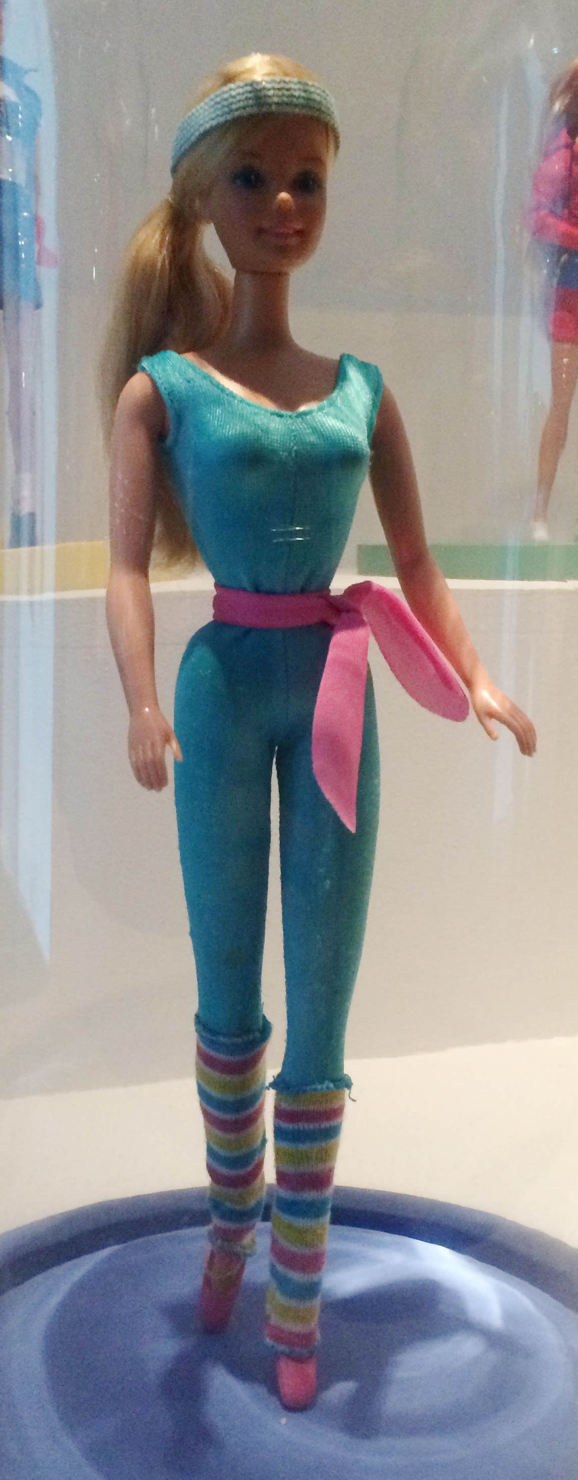 'Professeur d'aérobic, 1985' One of my Barbies I had. Very fun to see it in a Museum, in Paris!