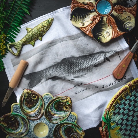 Wow ! Love this picture of our American clients @weston_table with our  fish napkins. #linen#lin#napkins#serviette#summer#oyster#huitre#fish#poisson#homeware#home#table#tableware#deco#decoration#vintage#interiordesign