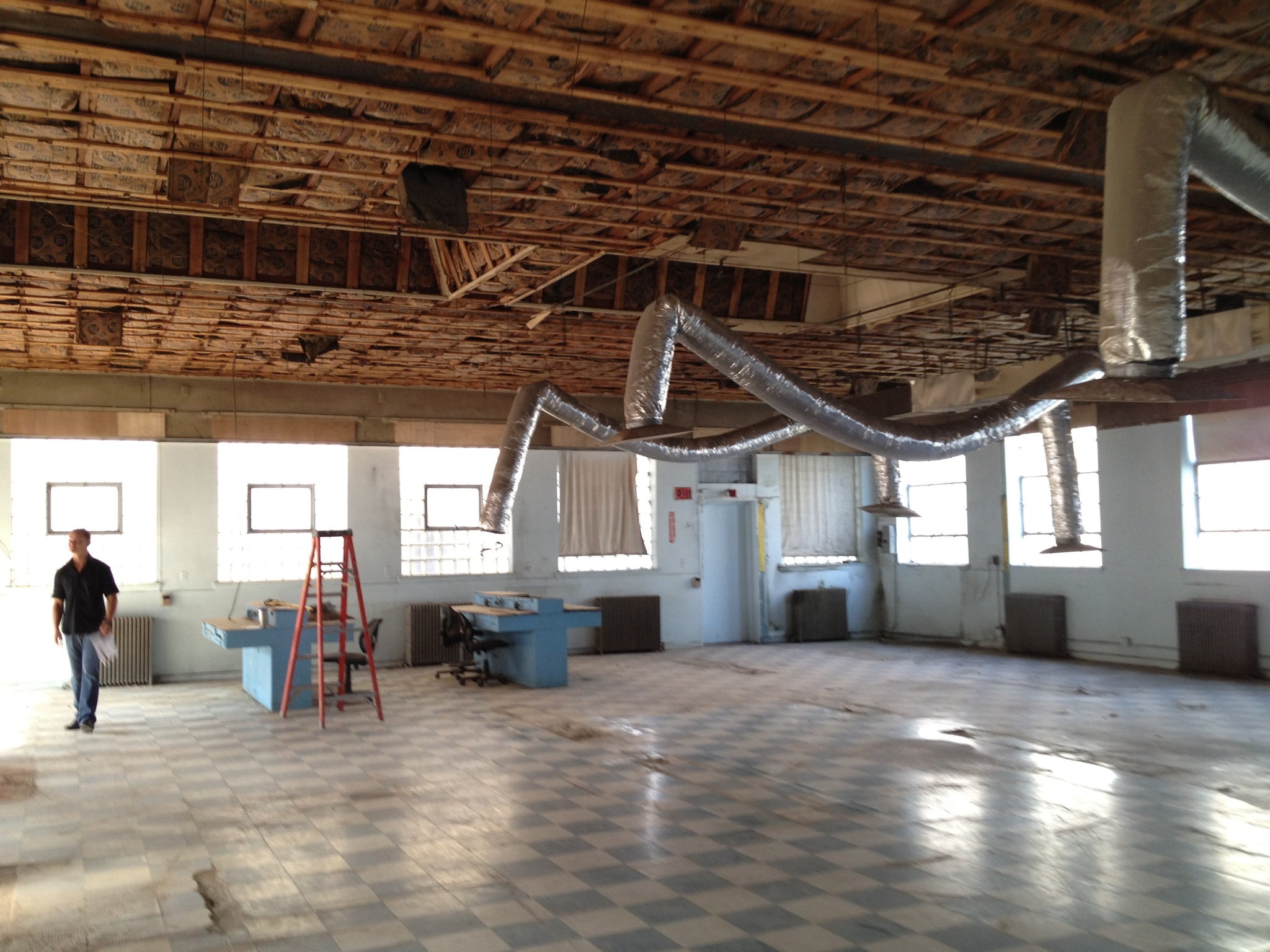 Bulls Ferry Studios during construction circa 2013
