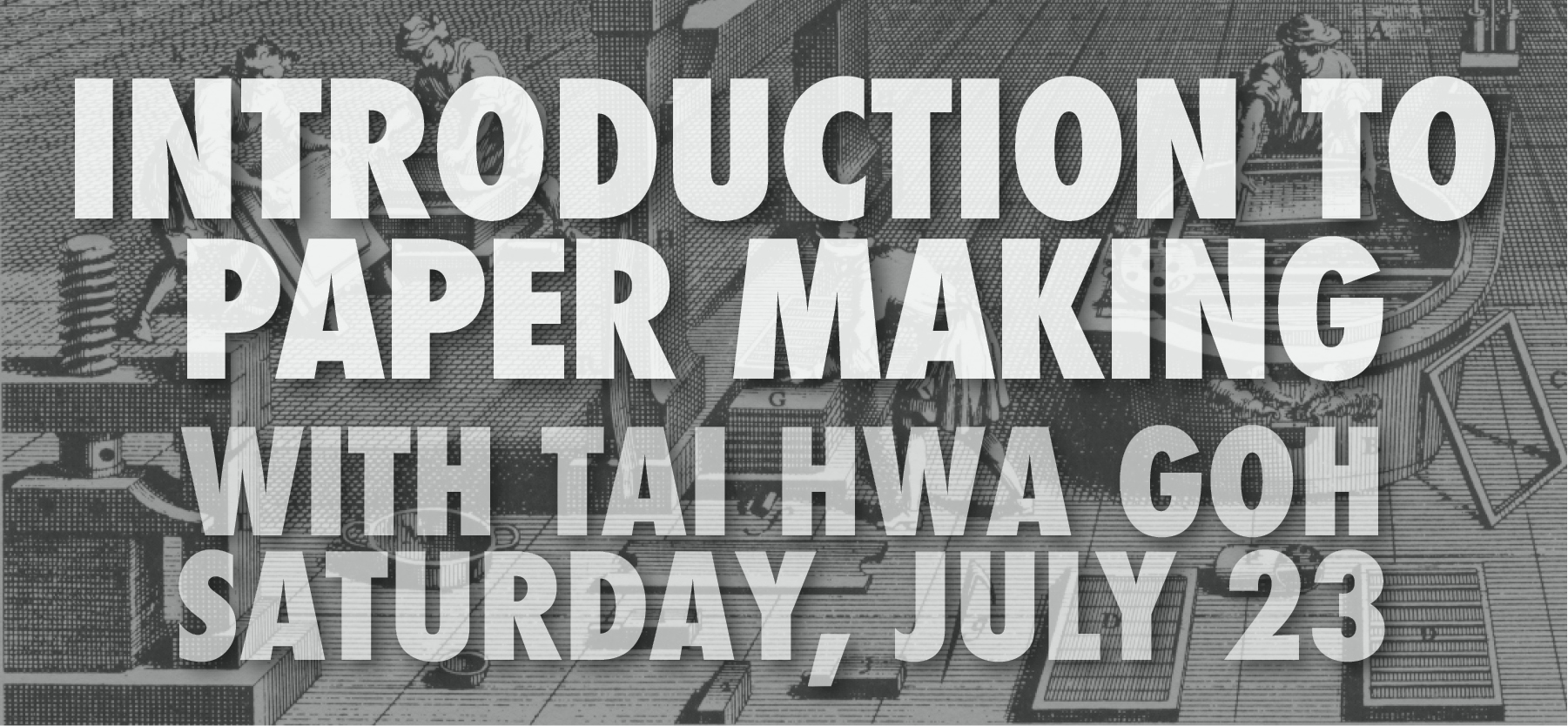 Create your own handmade paper using recycled materials such as your old university notebooks or junk mails. Natural items such as seeds and dry leaves can be added into handmade paper. Scrap of words are embedded to reflect family's story and memory. Have fun with discovering how to make a simple paper-making frame from a tin can or cookie cutters. At home, the handmade paper can be incorporated into diverse family projects including invitations, scrap books and ornaments. Taught by Resident Artist Tai Hwa Goh at Guttenberg Arts on Saturday July 23rd 2016 from 12pm - 4pm. Sign up for free before we fill up! 