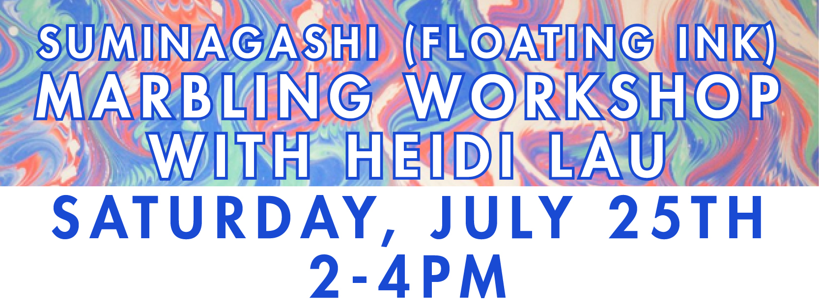 Suminagashi or "floating ink" is the process of marbling plain paper with water and ink to transform it into something vibrant and colorful. It originated in Japan as early as the 12th century. Students will create colorful sheets of marbled paper that can be used for all sorts of paper crafts, including note cards and simple bookbinding and more.
