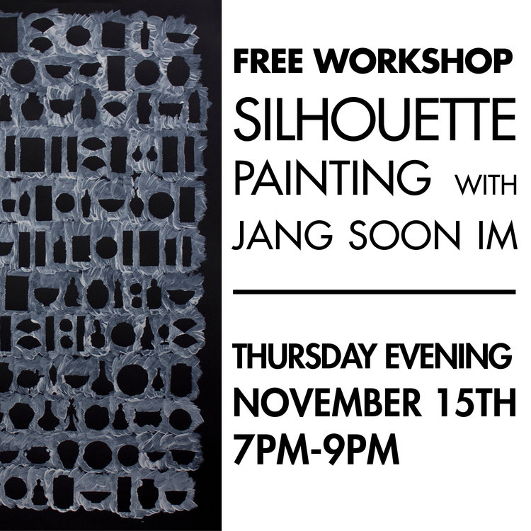 In this painting workshop, we will be using cutouts of found imagery, layered papers and paint to create silhouette imageries.