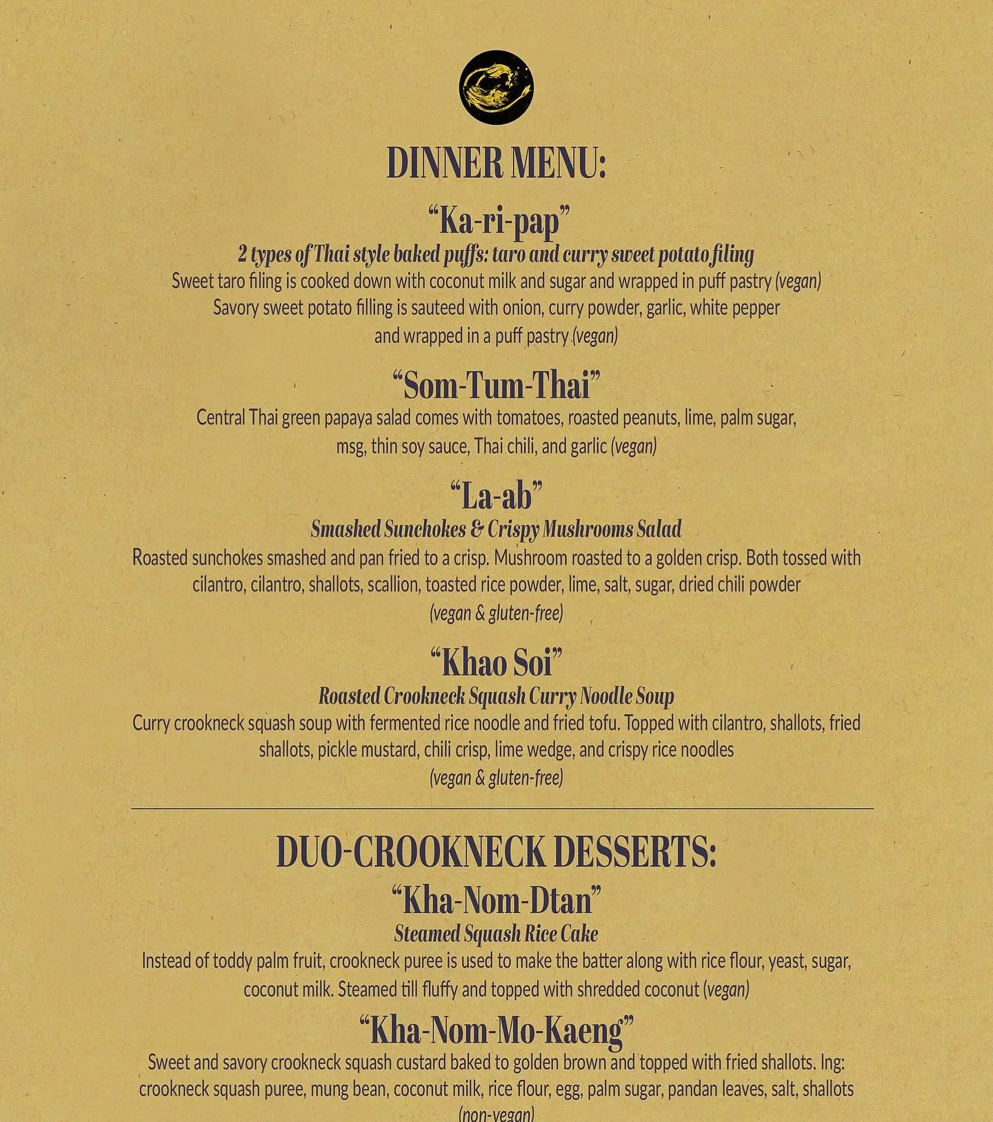We&rsquo;re very lucky to have @pandasuwann of @psssthai and @sir_rupert_of_jersey back to create the food and drinks for Squash Thing! 
Join us Saturday!
Link in bio
#squashthing #fundraiser #fundraiserdinner #thaifood #cocktails #communityartcenter