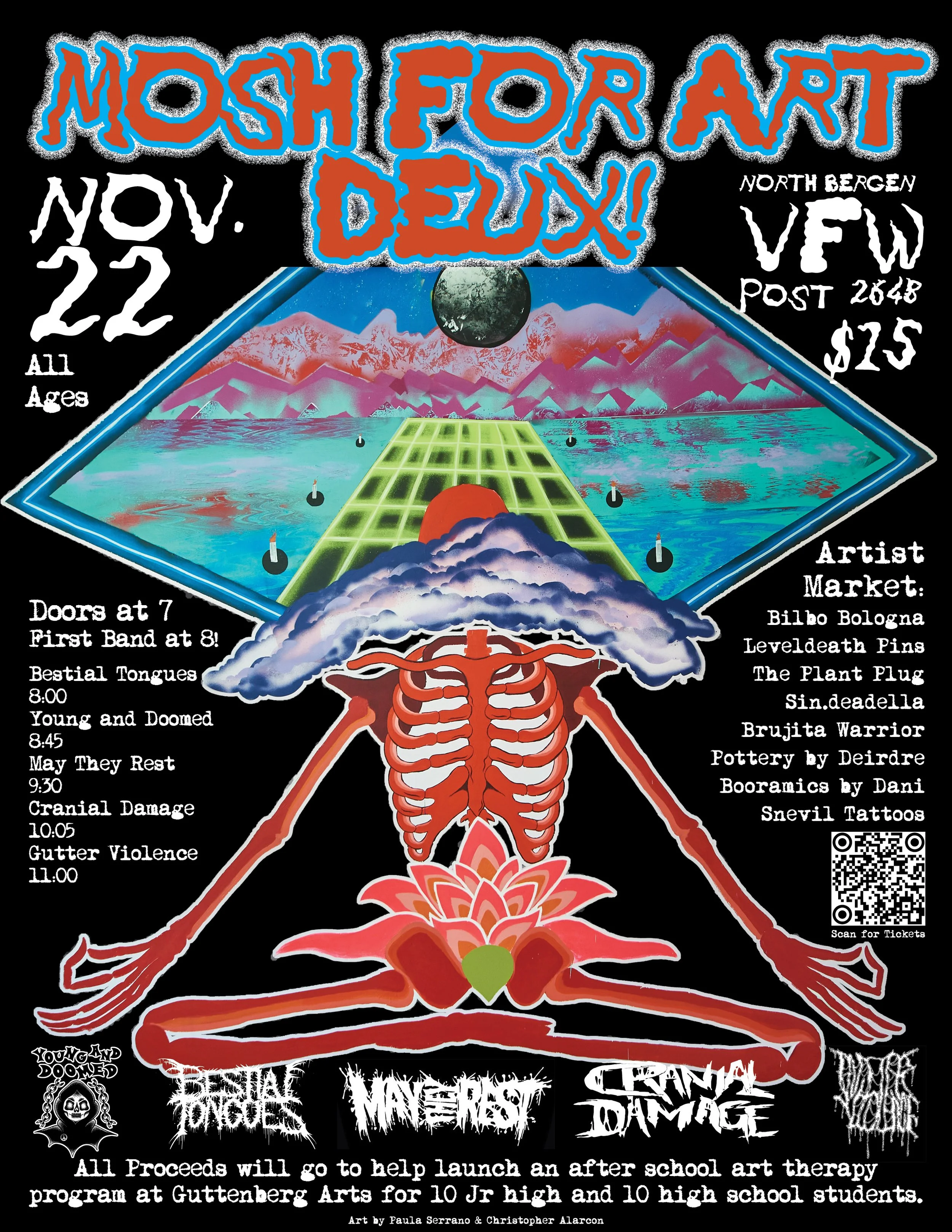Mosh For Art Deux Ticket and T-shirt