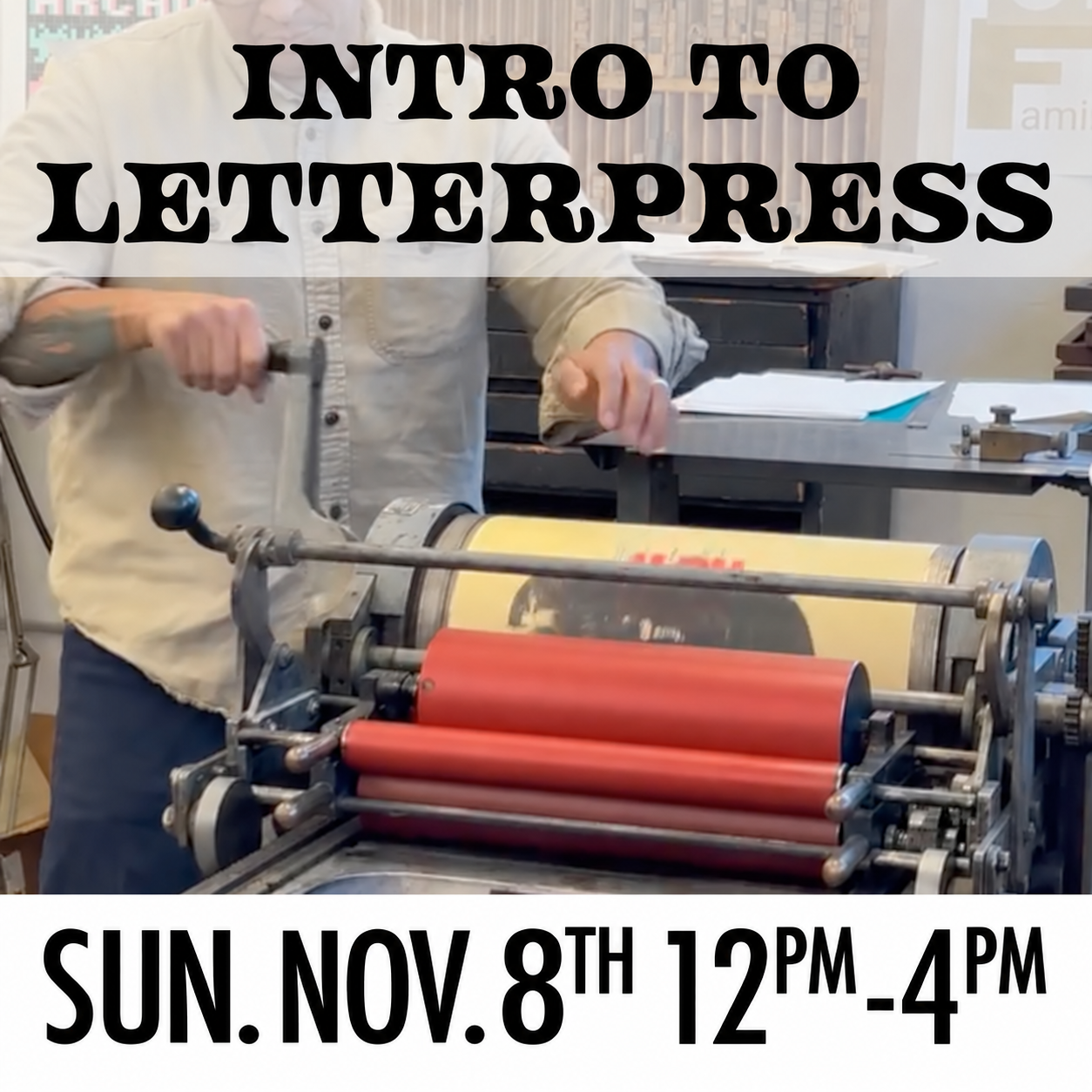 Intro to Letterpress (11/8)