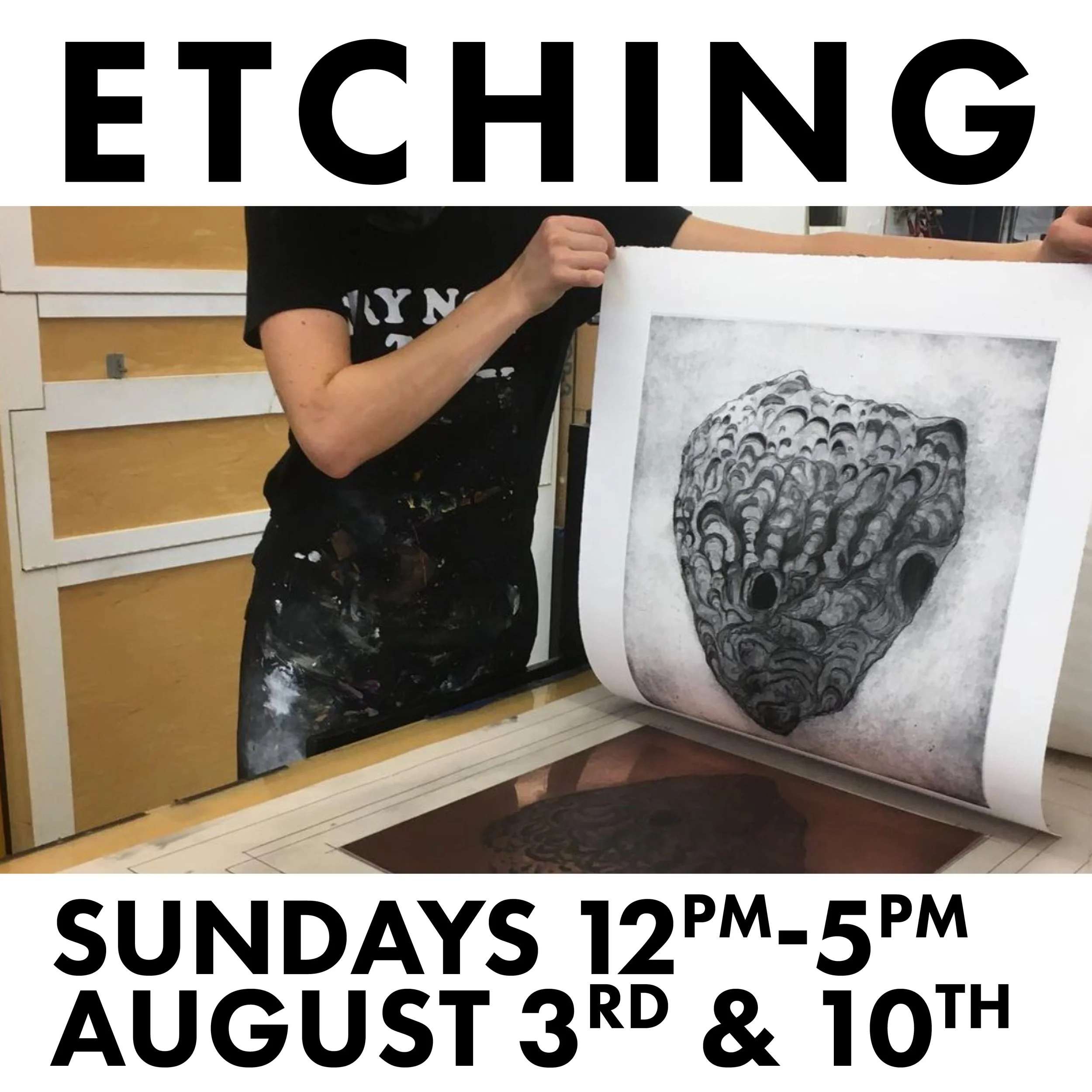 Etching Workshop (8/3 + 8/10)