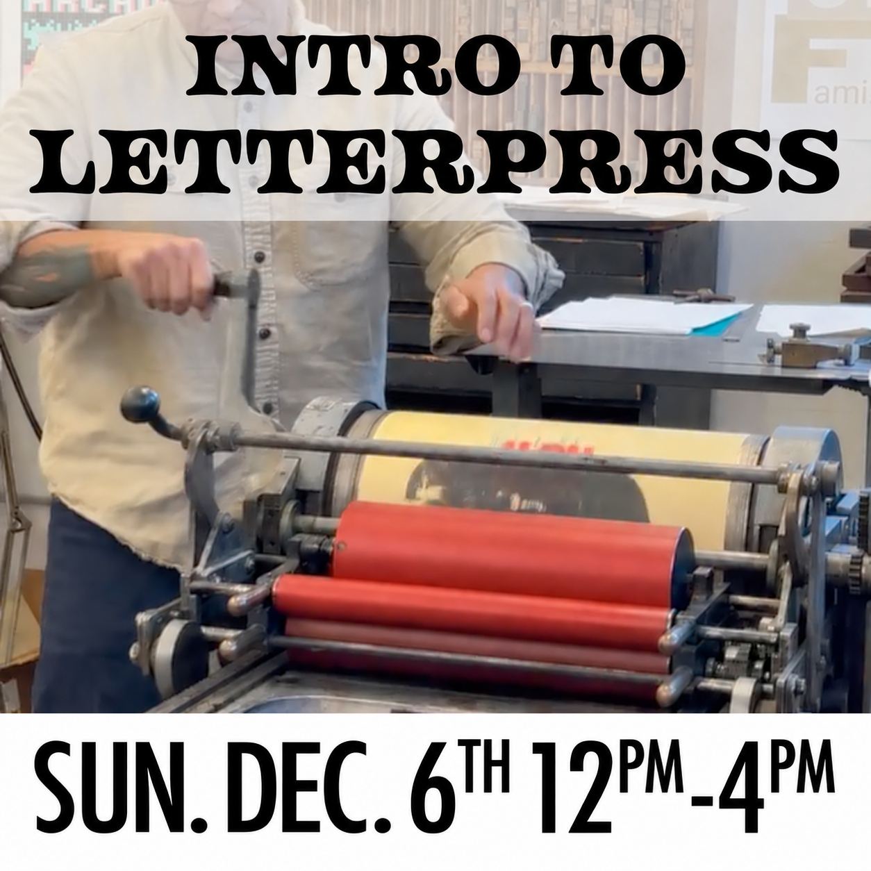 Intro to Letterpress (12/6)