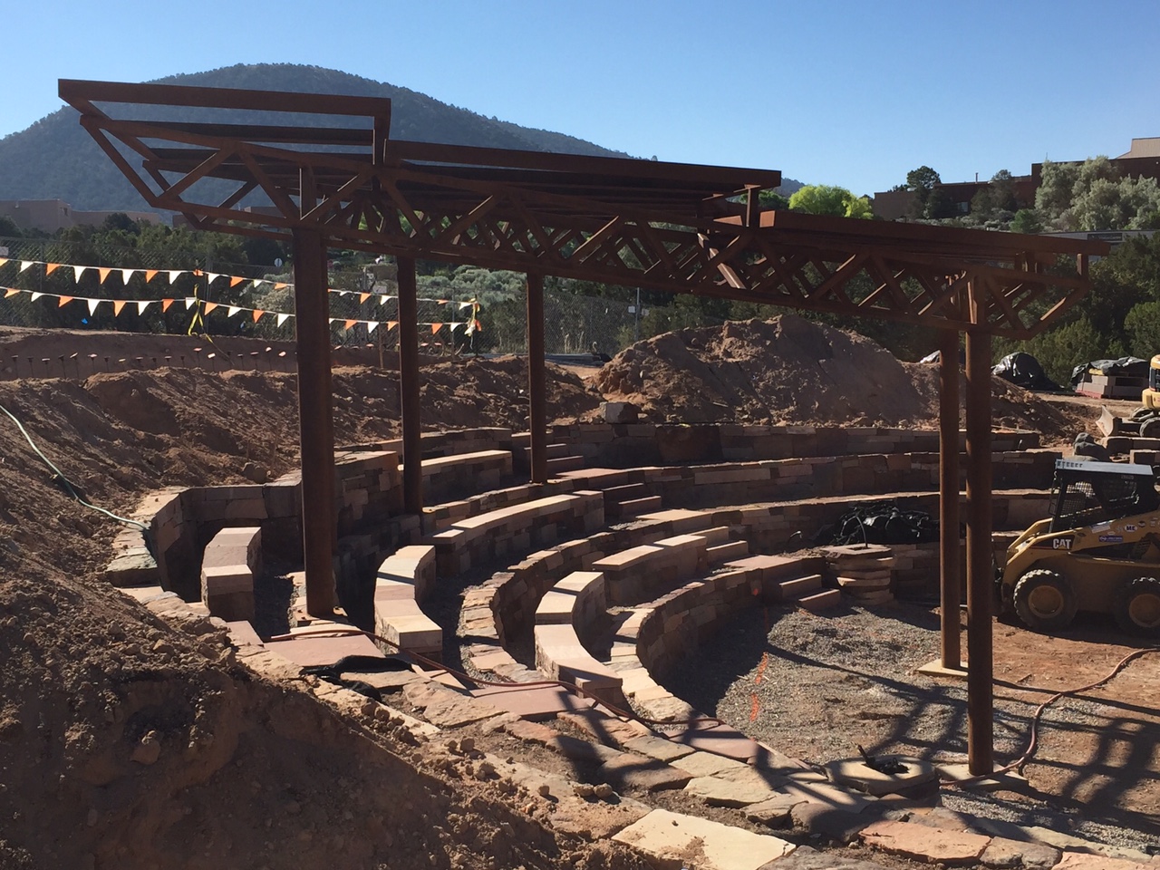 Construction at Santa Fe Botanical Garden