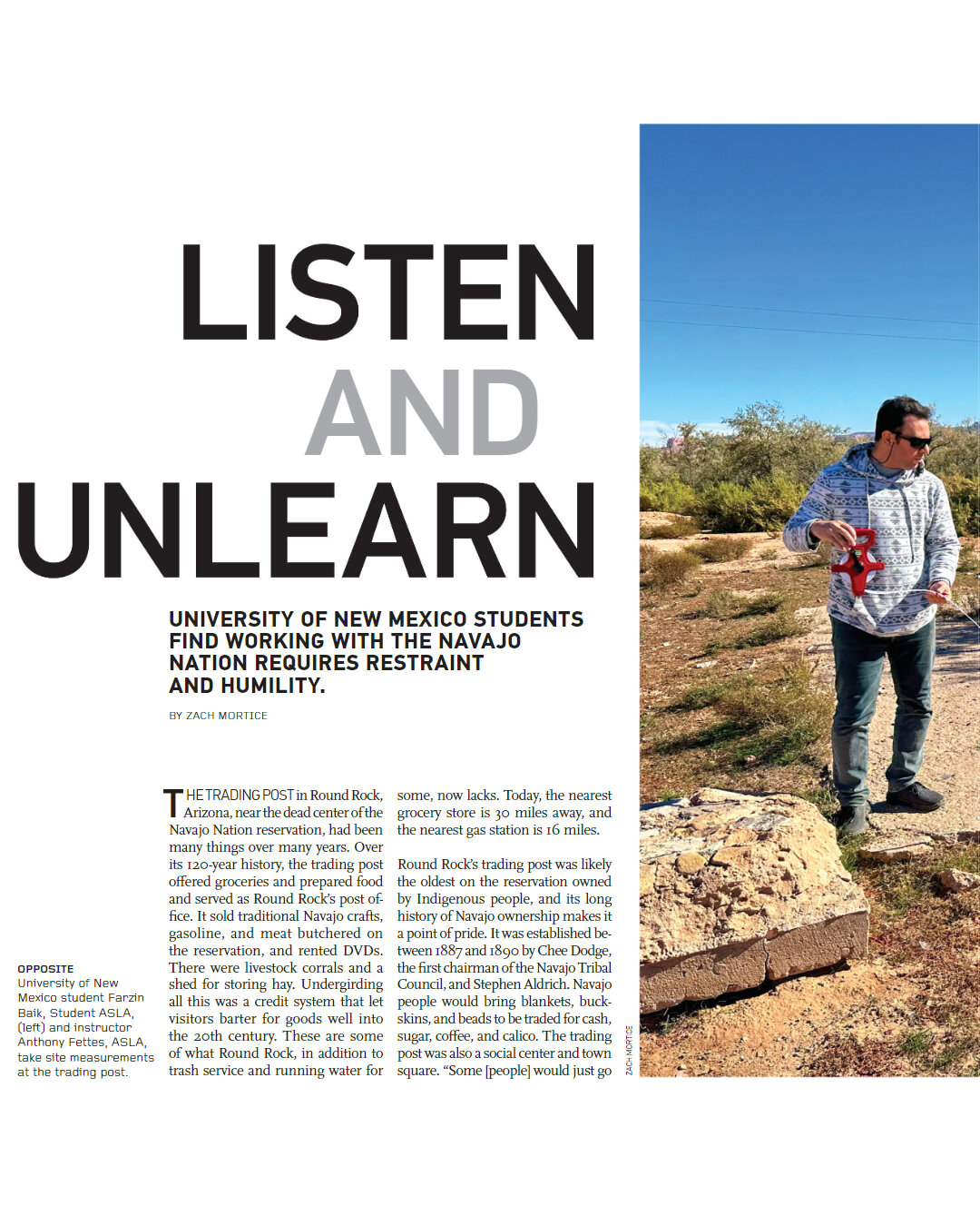 Shut out to @anthony.fettes and @landscape_arch_unm students for being showcased at this month's @landarchmag, in the article &quot;Listen and Unlearn.&quot; 

@nationalasla @unmsaap #landscapearchitecture #thisislandscapearchitecture #iamalandscapea