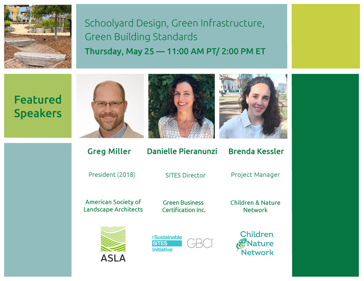 ASLA helped Senator Martin Heinrich (NM) reintroduce the Living Schoolyards Act to reinvigorate outdoor learning spaces. This bill would provide planning and installation grants for landscape architects to reshape elementary and secondary schoolyards