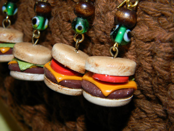 Cheeseburger Stitch Markers