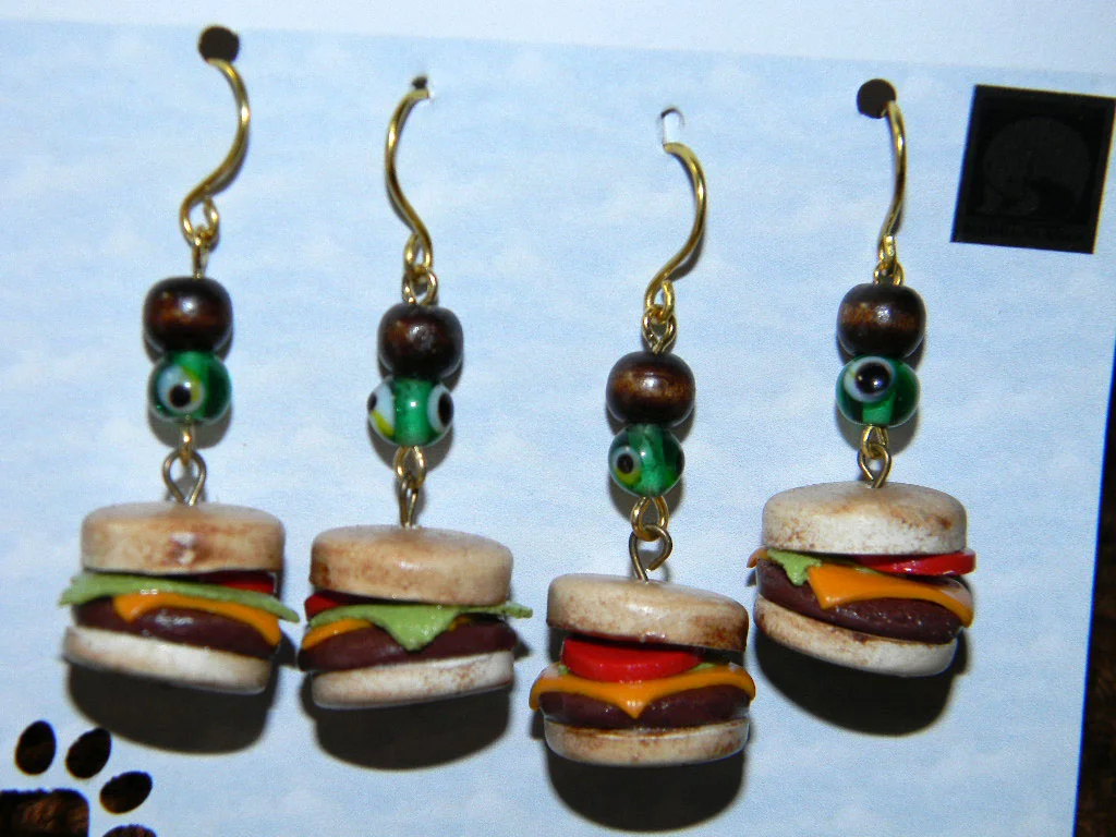 Cheeseburger Stitch Markers