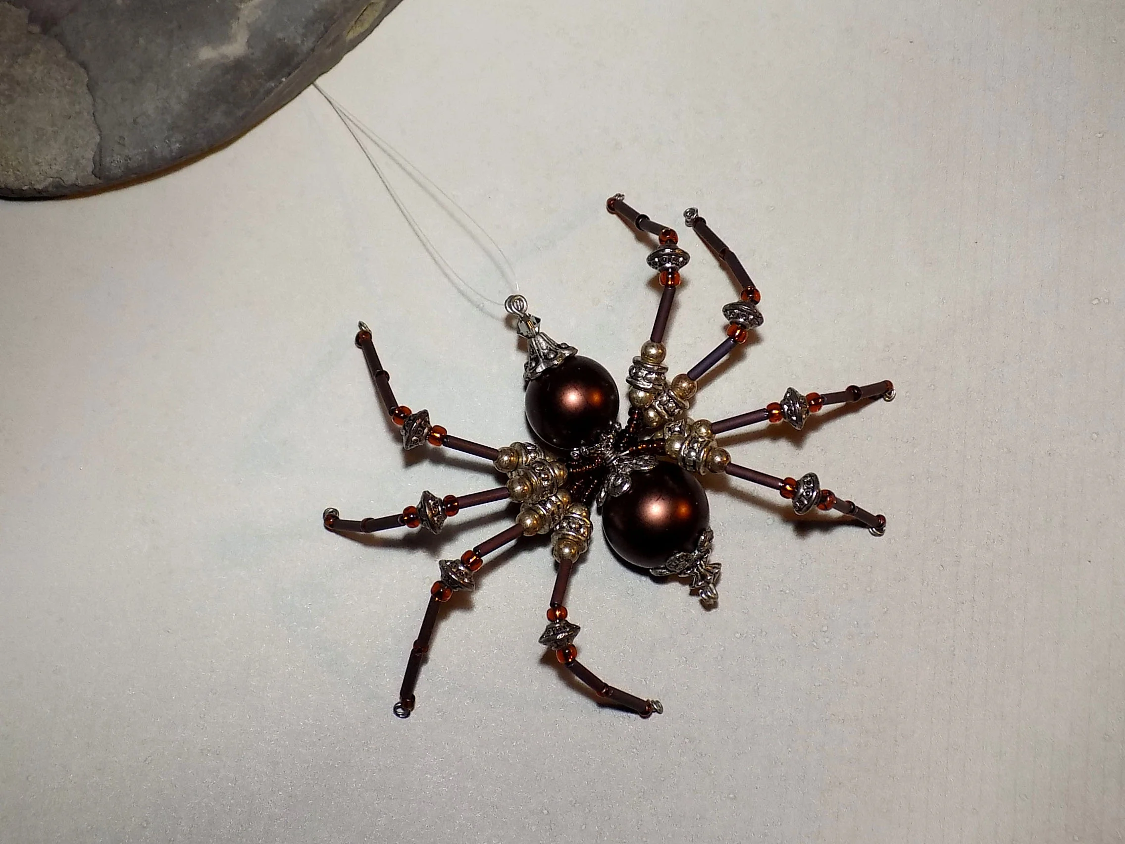 Brown Beaded Spider