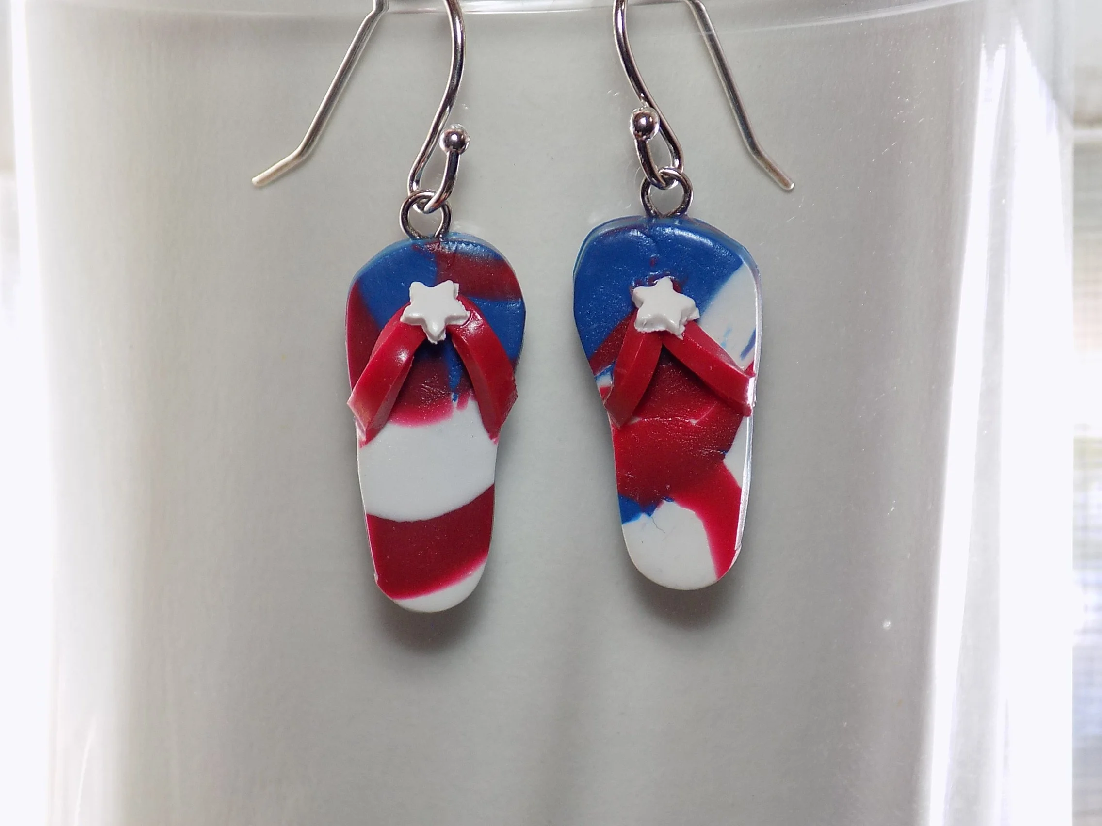Patriotic Flip Flop Earrings