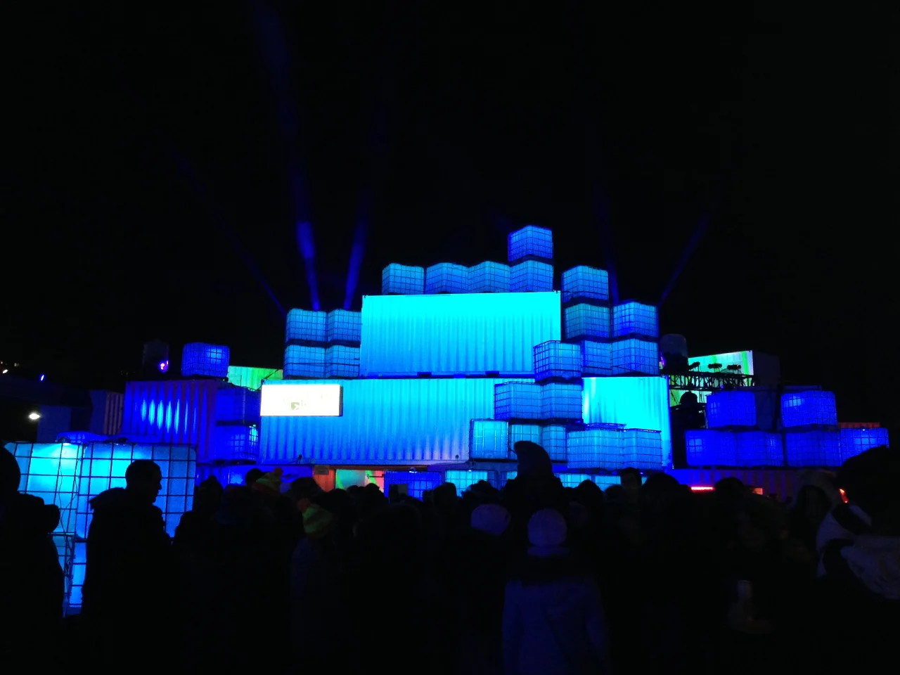 Went to Igloofest for the first time since I've moved to Montreal! Mild night- no mittens needed for this dancing snowwoman! So much fun.