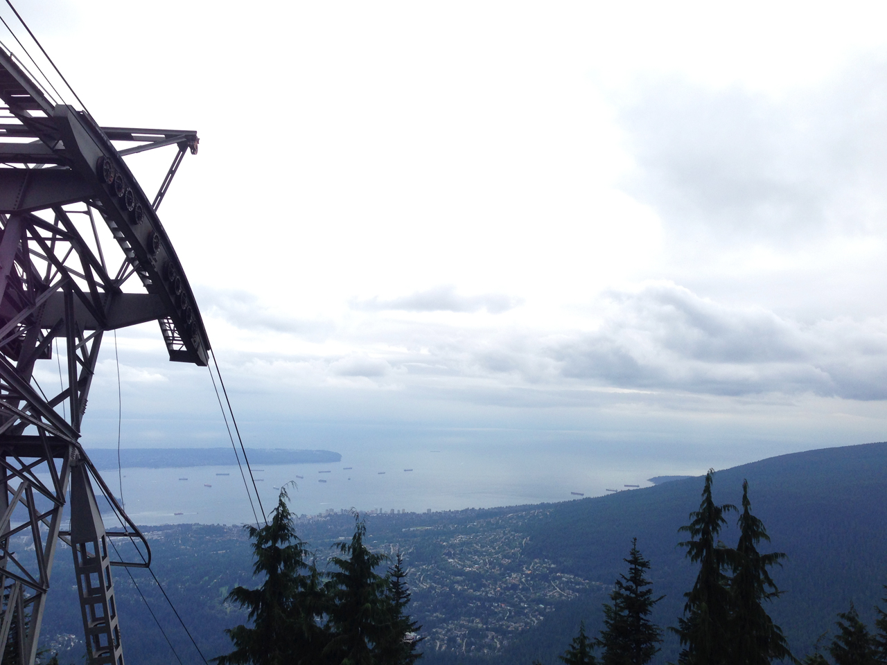 The few from the top of Grouse Mountain, 1250m hiked!