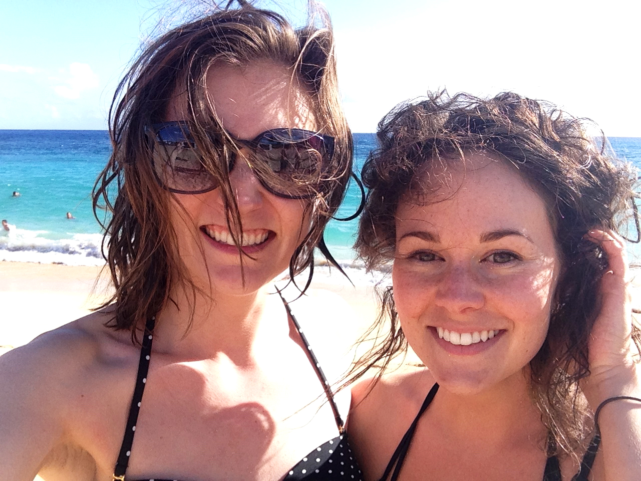 You can't tell but we are covered. in. sand. 