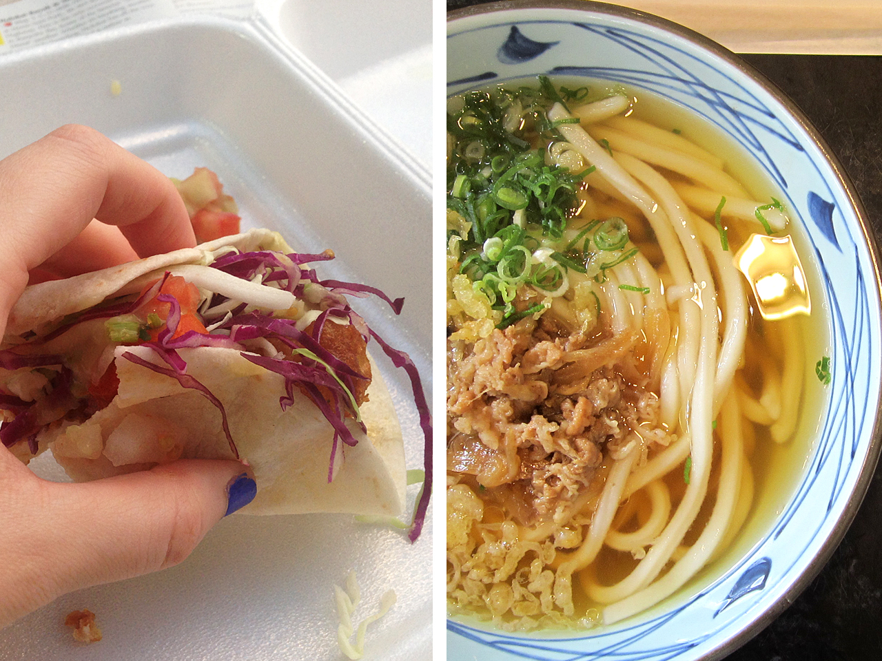 We found some amazing cheap eats just off the main strip in Waikiki, our favourite taco place Surf n' Turf tacos which we frequented many times and a great udon and tempura Japanese restaurant that had fried chicken tempura! 