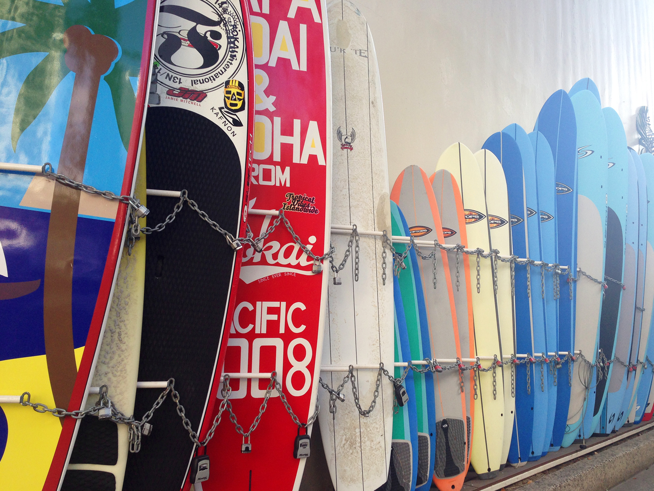 Our last day in Waikiki! Just taking in the markets, the beach and the surfboards. 